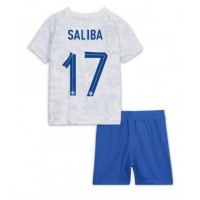 Maglie da calcio Francia William Saliba #17 Seconda Maglia Bambino Mondiali 2022 Manica Corta (+ Pantaloni corti)